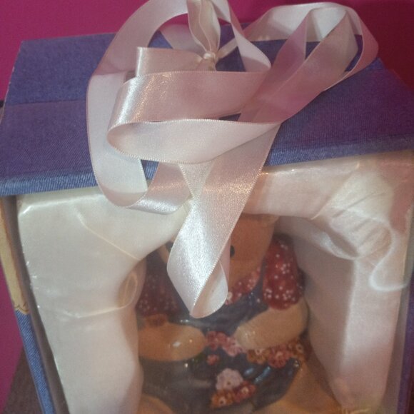 Blossom Bear Teddy Bear Girl Ceramic Coin Piggy Bank & Picture Frame Set - Picture 15 of 15